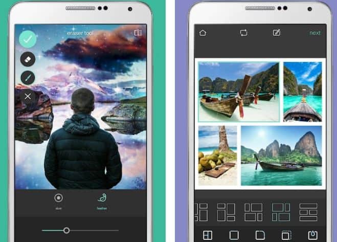 app for photo collage android rotating images