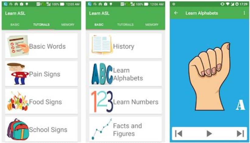 sign language for beginners app