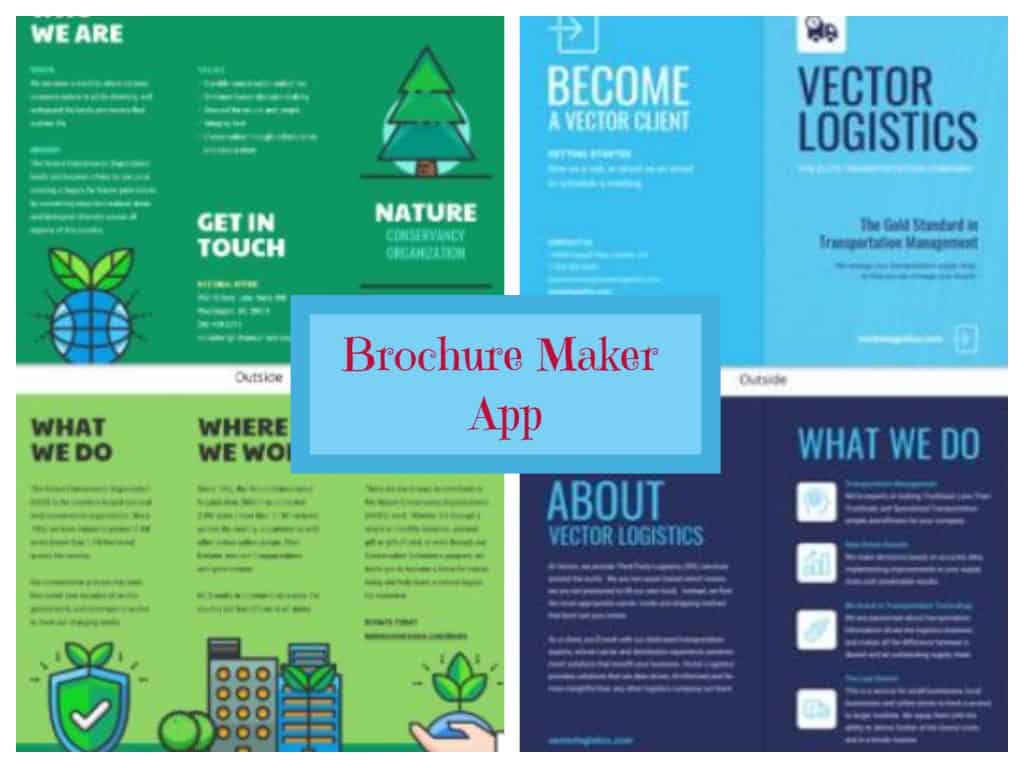 brochure maker - pamphlet infographic catalog